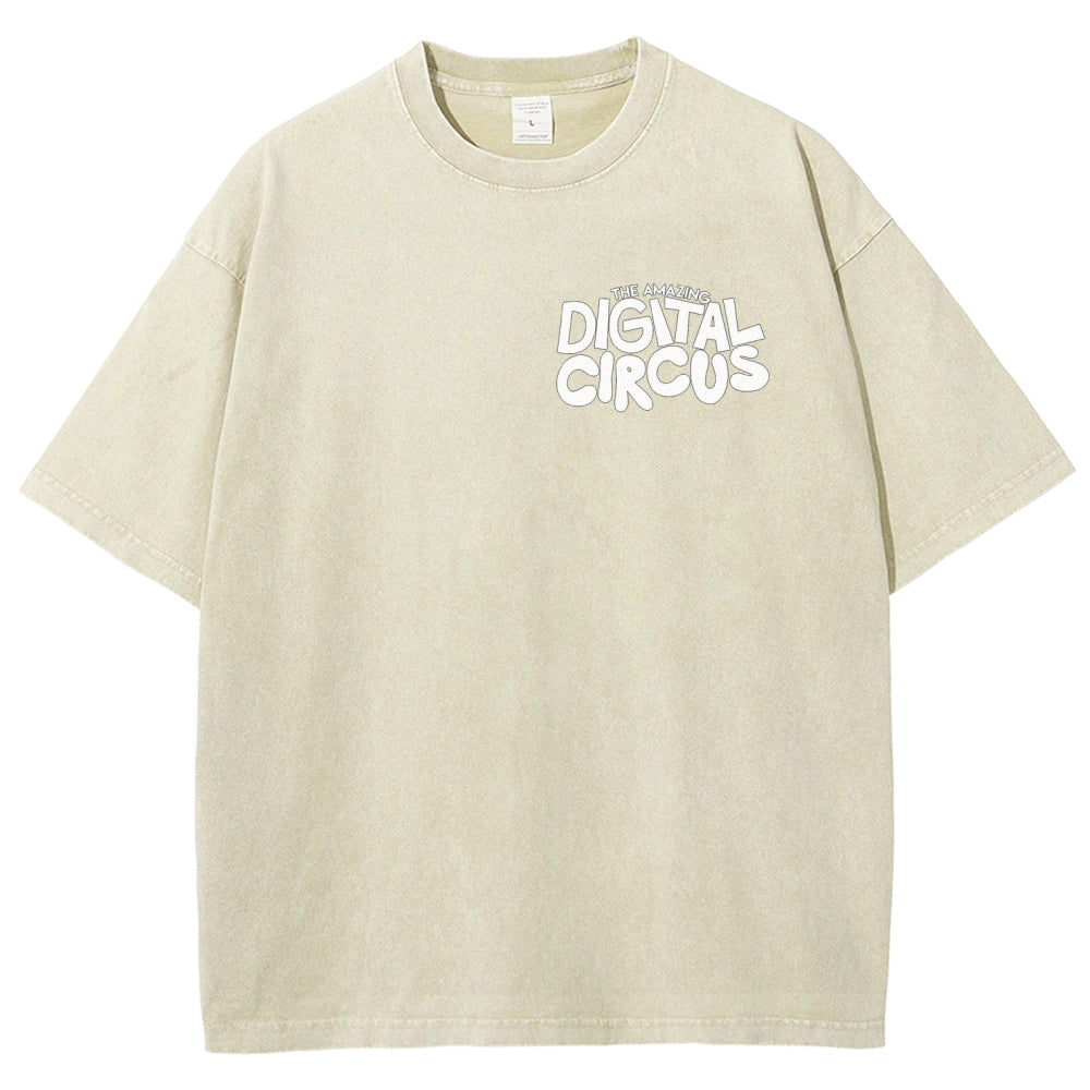 The Amazing Digital Circus Unisex Fit Washed T-Shirt 2512022651