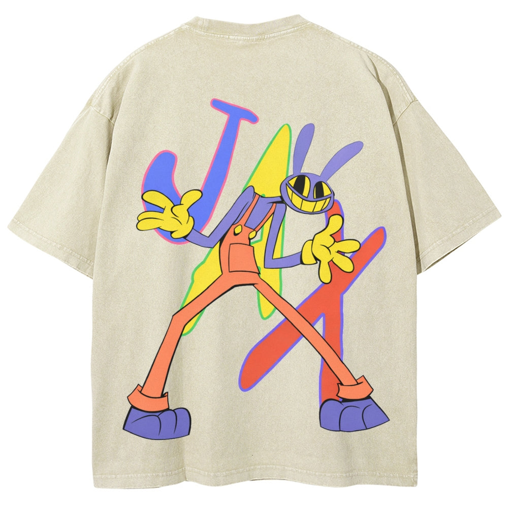 The Amazing Digital Circus Unisex Fit Washed T-Shirt 2512022651