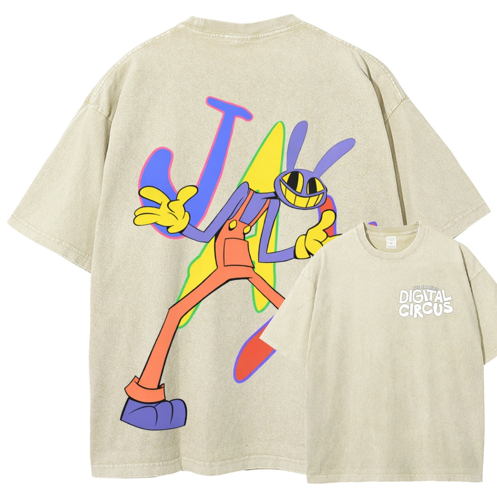The Amazing Digital Circus Unisex Fit Washed T-Shirt 2512022651