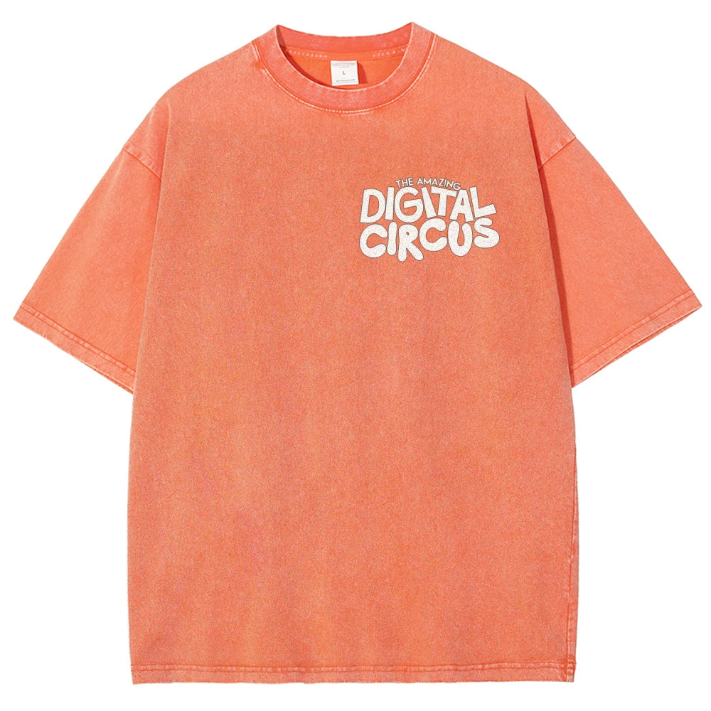 The Amazing Digital Circus Unisex Fit Washed T-Shirt 2512022651