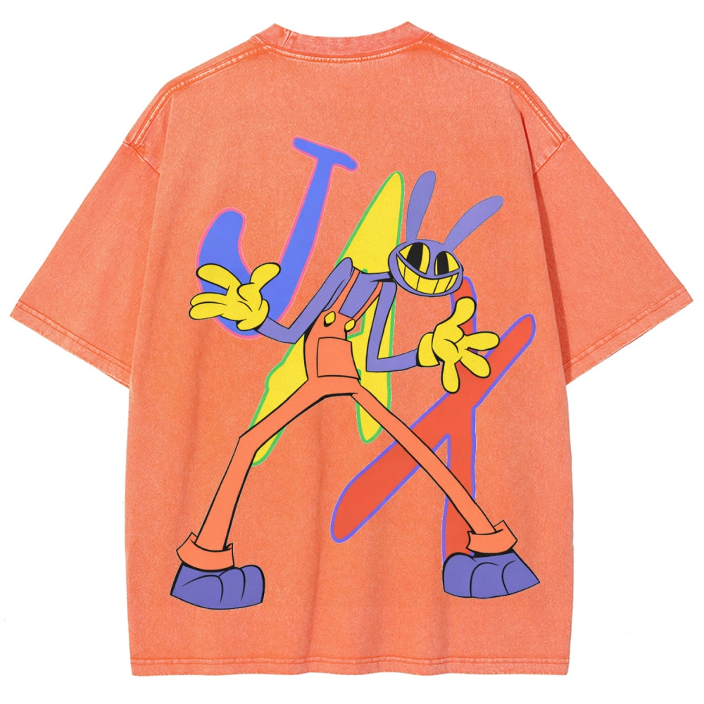 The Amazing Digital Circus Unisex Fit Washed T-Shirt 2512022651