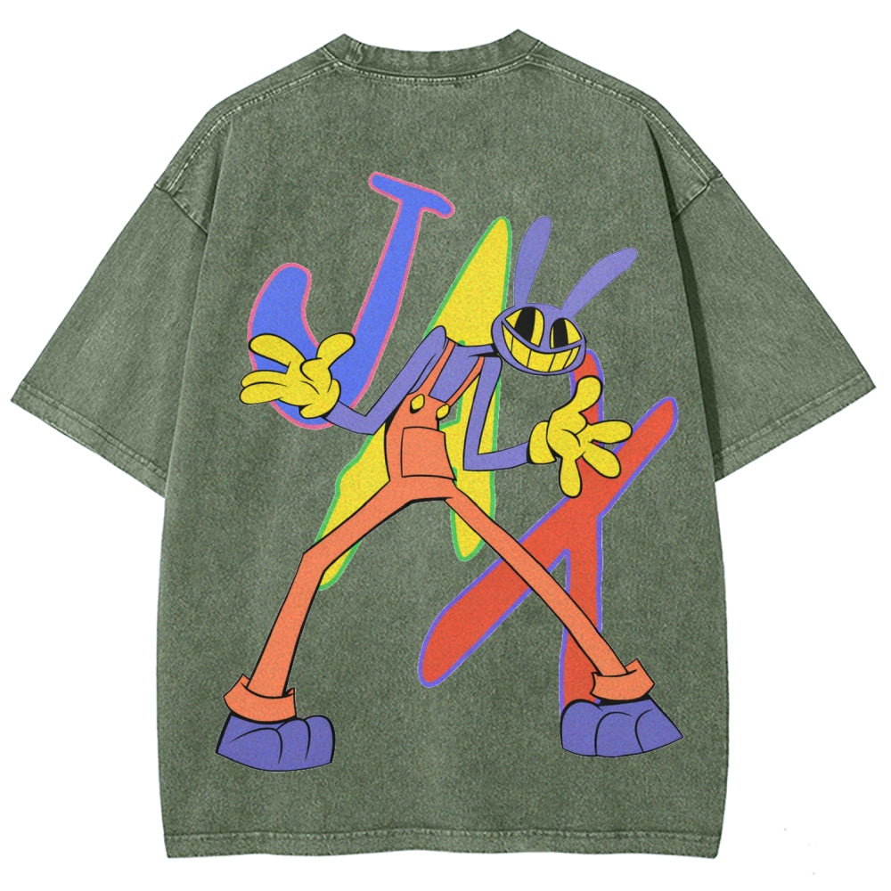 The Amazing Digital Circus Unisex Fit Washed T-Shirt 2512022651