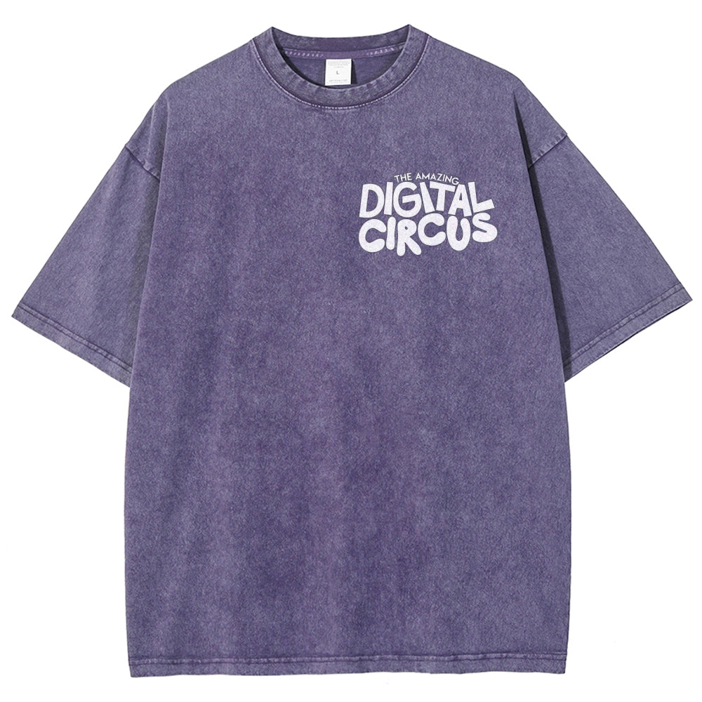 The Amazing Digital Circus Unisex Fit Washed T-Shirt 2512022651