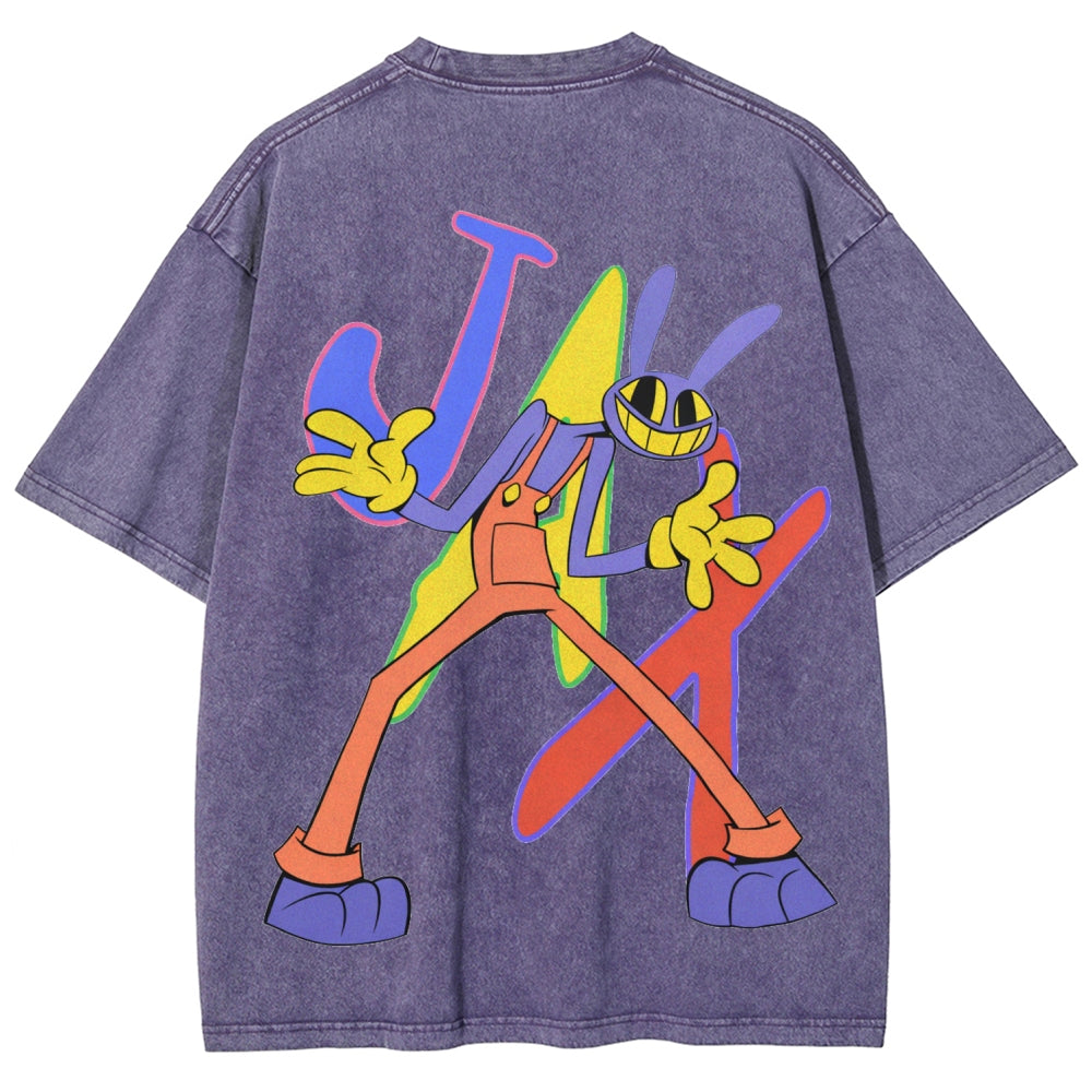 The Amazing Digital Circus Unisex Fit Washed T-Shirt 2512022651
