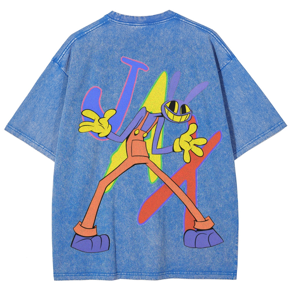 The Amazing Digital Circus Unisex Fit Washed T-Shirt 2512022651