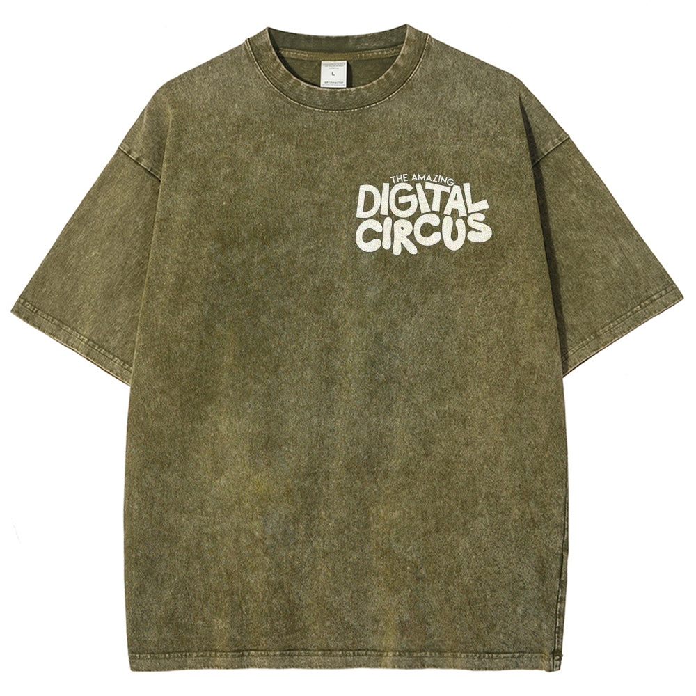 The Amazing Digital Circus Unisex Fit Washed T-Shirt 2512022651