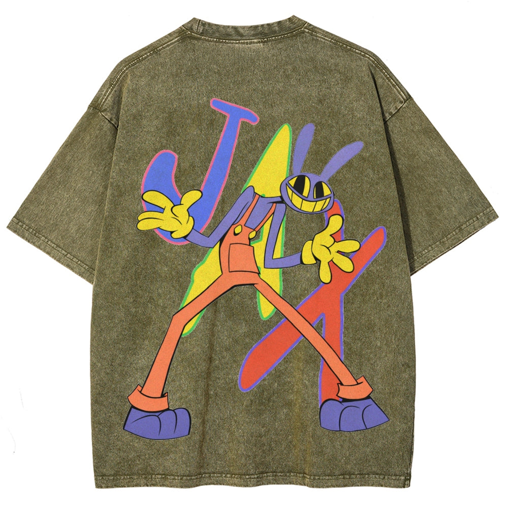 The Amazing Digital Circus Unisex Fit Washed T-Shirt 2512022651