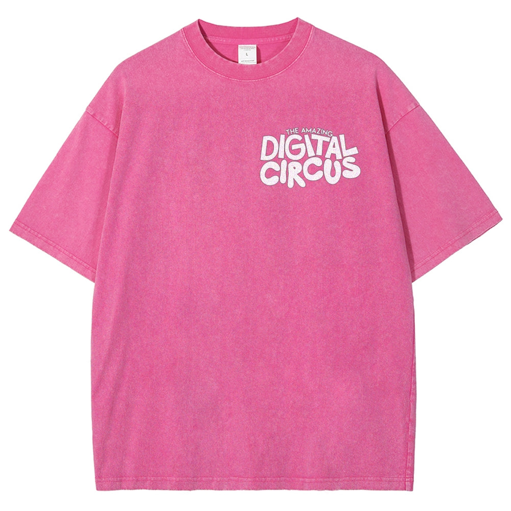 The Amazing Digital Circus Unisex Fit Washed T-Shirt 2512022651