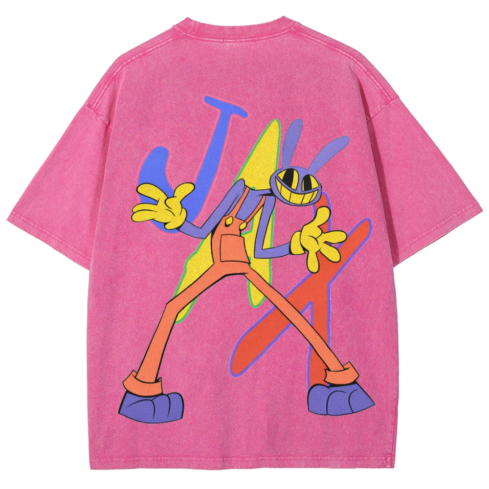 The Amazing Digital Circus Unisex Fit Washed T-Shirt 2512022651