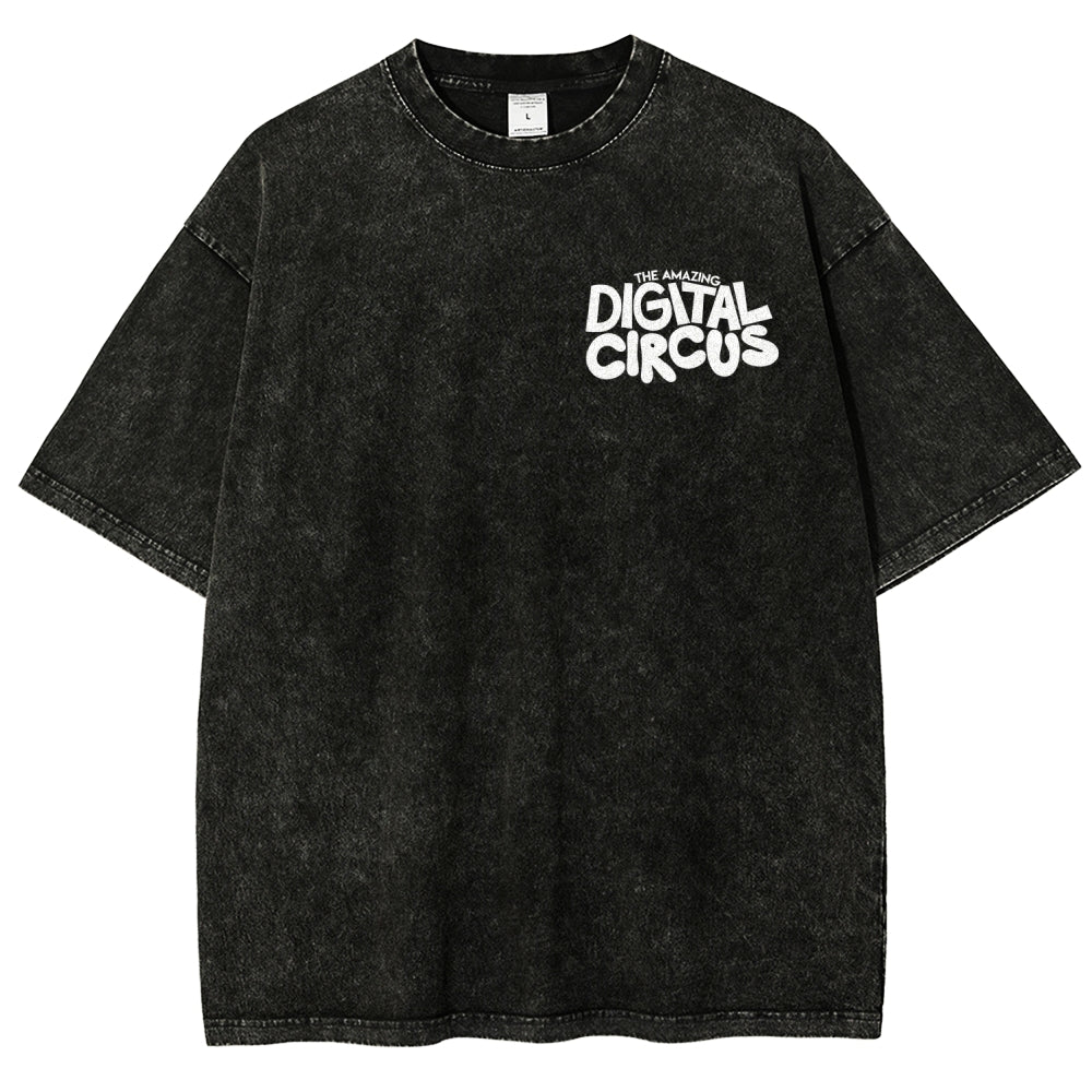 The Amazing Digital Circus Unisex Fit Washed T-Shirt 2601000449