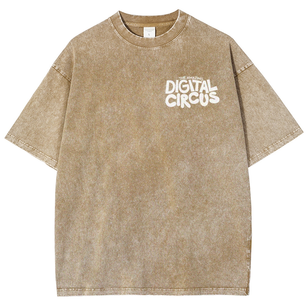 The Amazing Digital Circus Unisex Fit Washed T-Shirt 2601000449