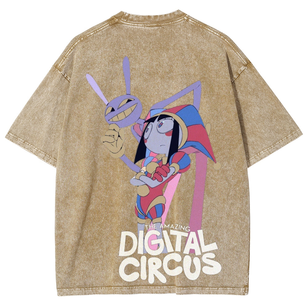 The Amazing Digital Circus Unisex Fit Washed T-Shirt 2601000449