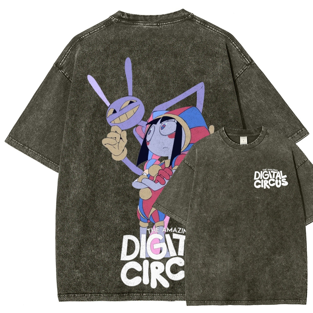 The Amazing Digital Circus Unisex Fit Washed T-Shirt 2601000449