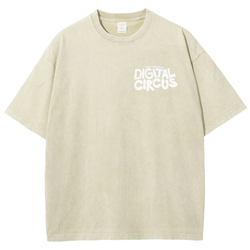 The Amazing Digital Circus Unisex Fit Washed T-Shirt 2601000449