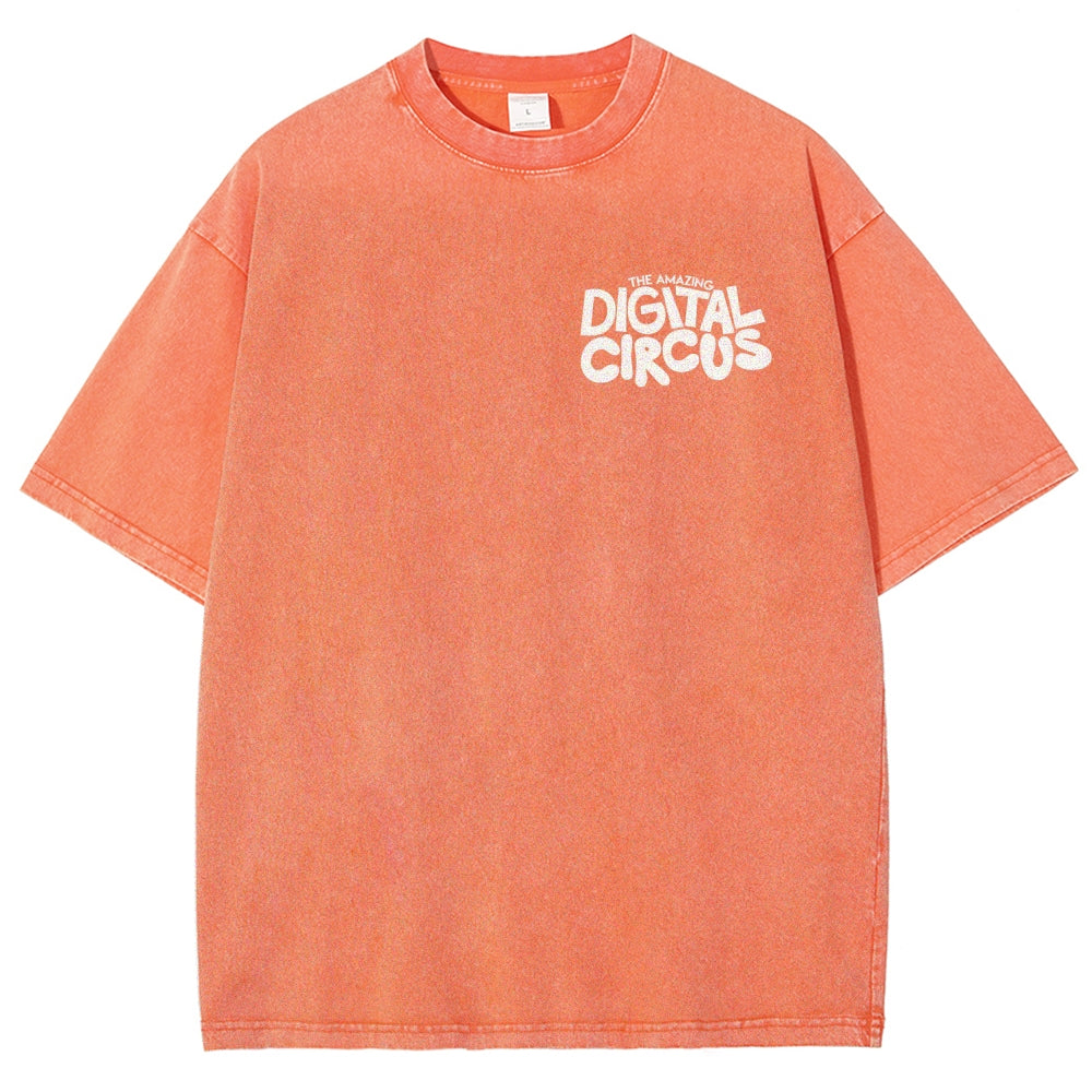 The Amazing Digital Circus Unisex Fit Washed T-Shirt 2601000449