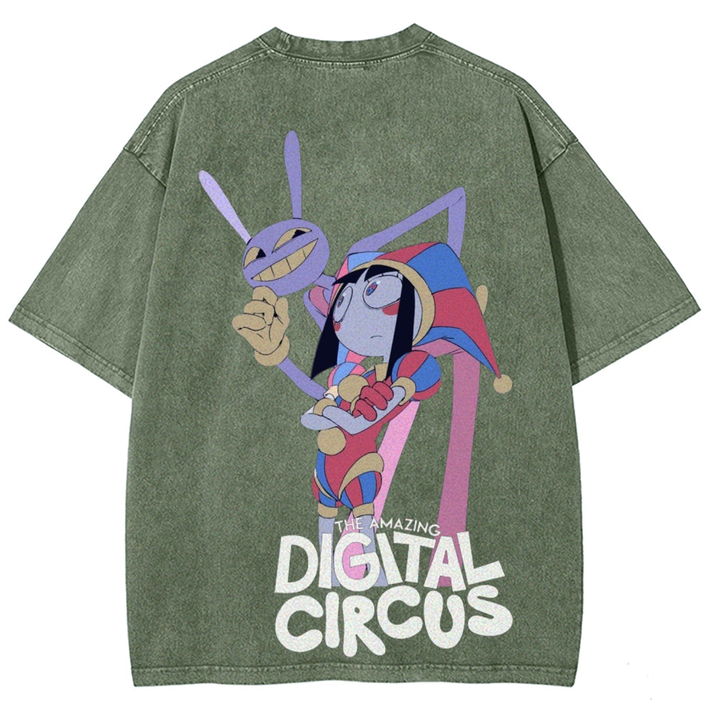 The Amazing Digital Circus Unisex Fit Washed T-Shirt 2601000449