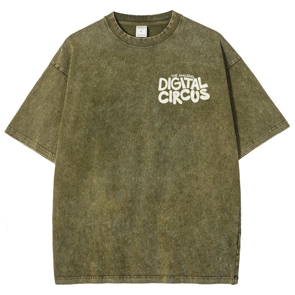 The Amazing Digital Circus Unisex Fit Washed T-Shirt 2601000449