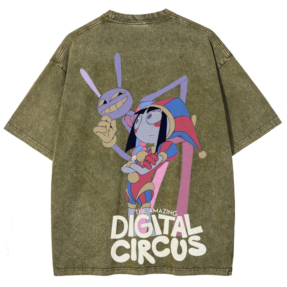 The Amazing Digital Circus Unisex Fit Washed T-Shirt 2601000449