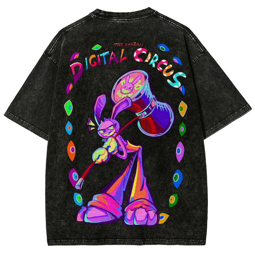 The Amazing Digital Circus circus Unisex Fit Washed T-Shirt 2601000772