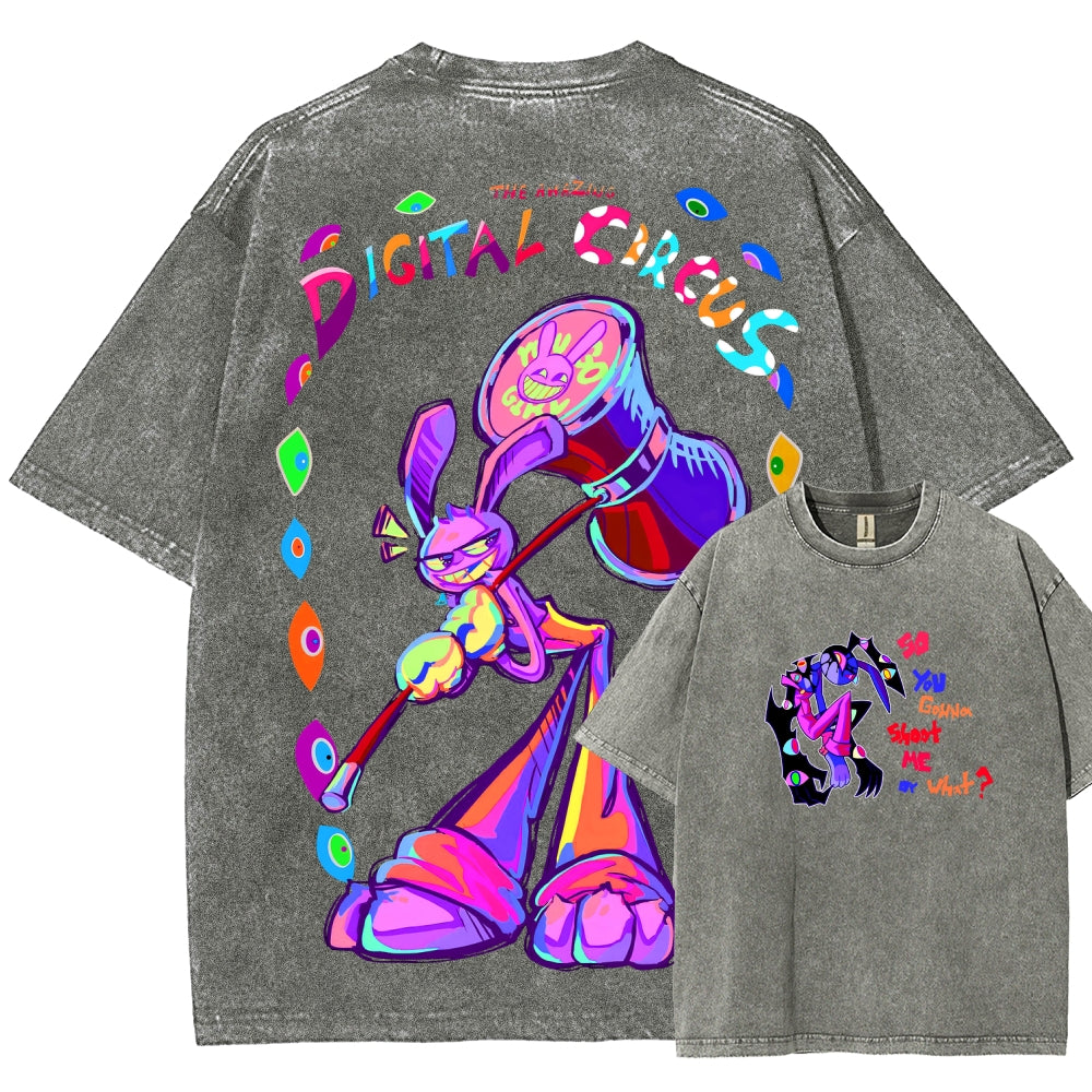 The Amazing Digital Circus circus Unisex Fit Washed T-Shirt 2601000772