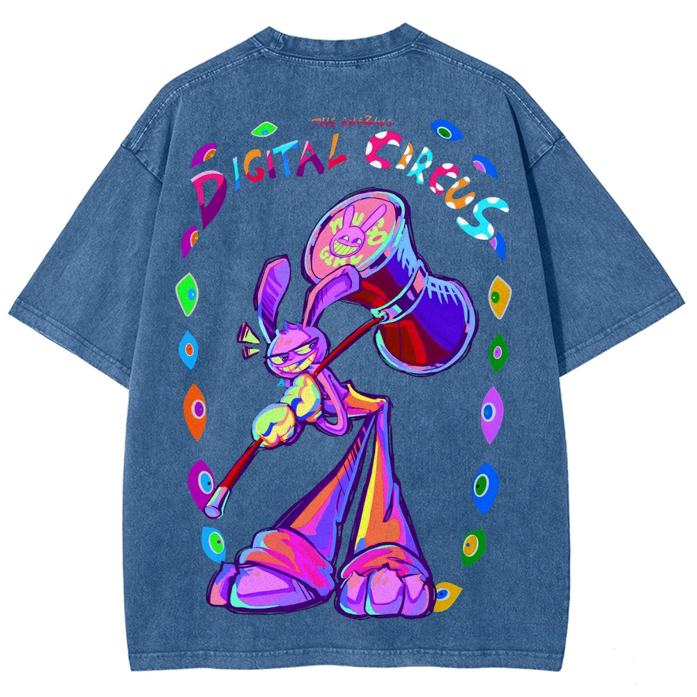 The Amazing Digital Circus circus Unisex Fit Washed T-Shirt 2601000772