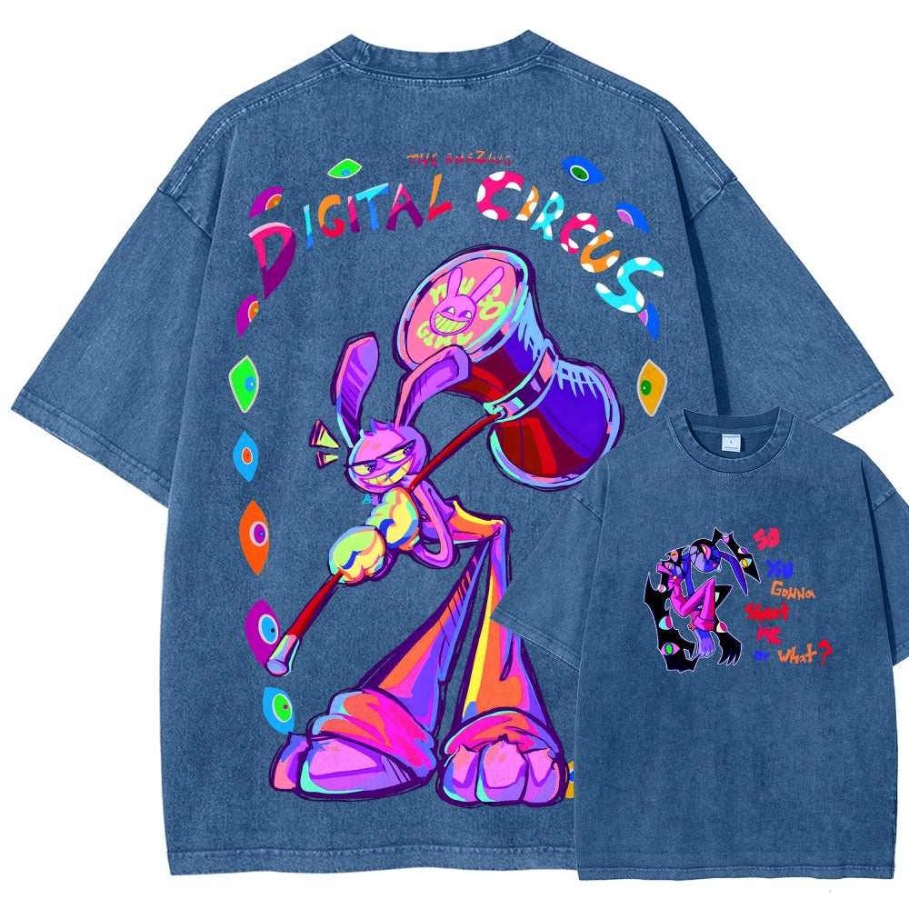 The Amazing Digital Circus circus Unisex Fit Washed T-Shirt 2601000772