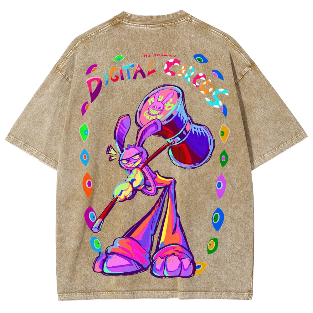 The Amazing Digital Circus circus Unisex Fit Washed T-Shirt 2601000772