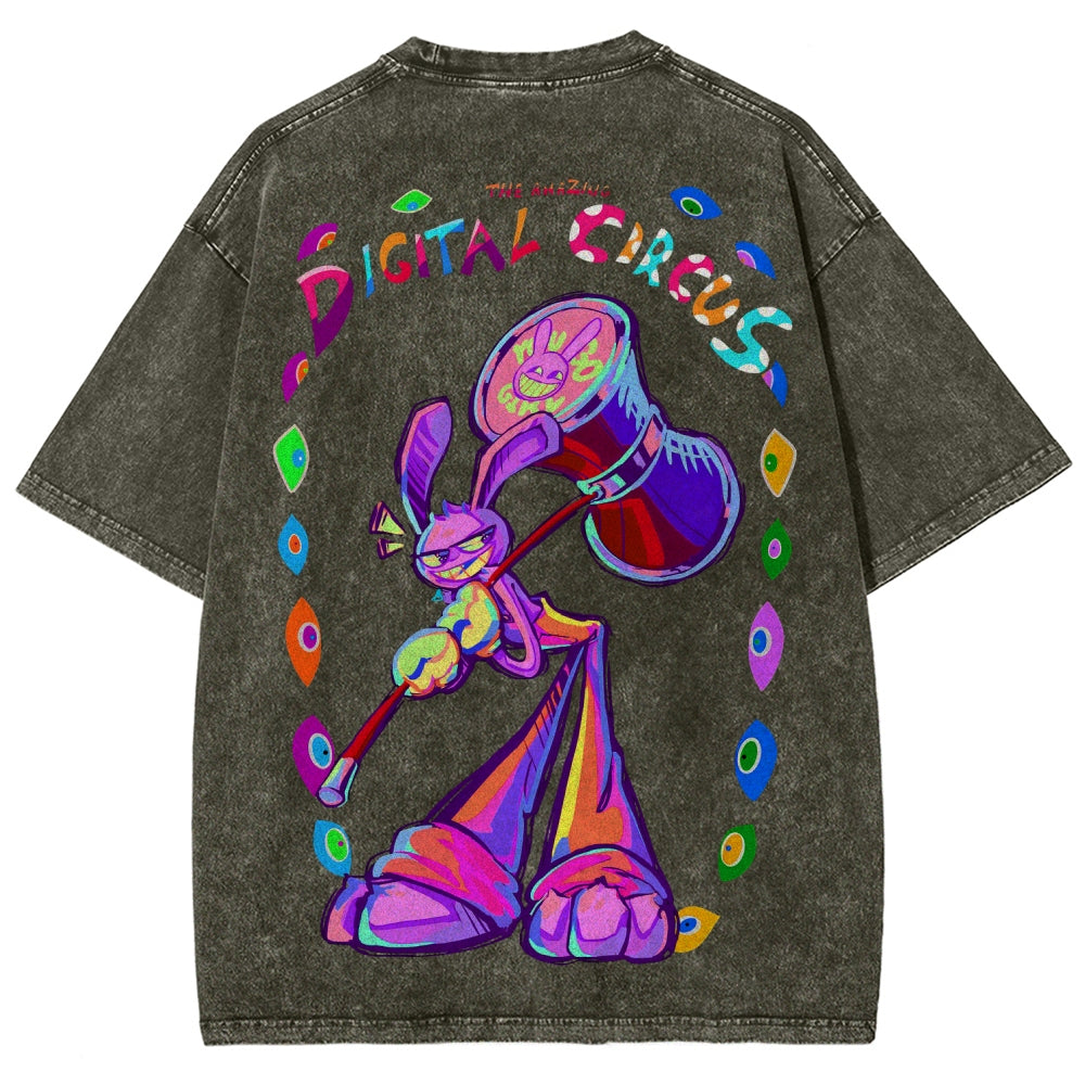 The Amazing Digital Circus circus Unisex Fit Washed T-Shirt 2601000772