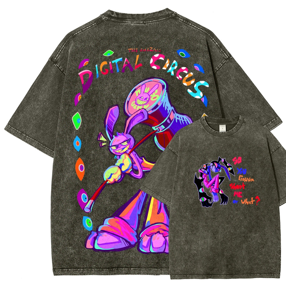 The Amazing Digital Circus circus Unisex Fit Washed T-Shirt 2601000772