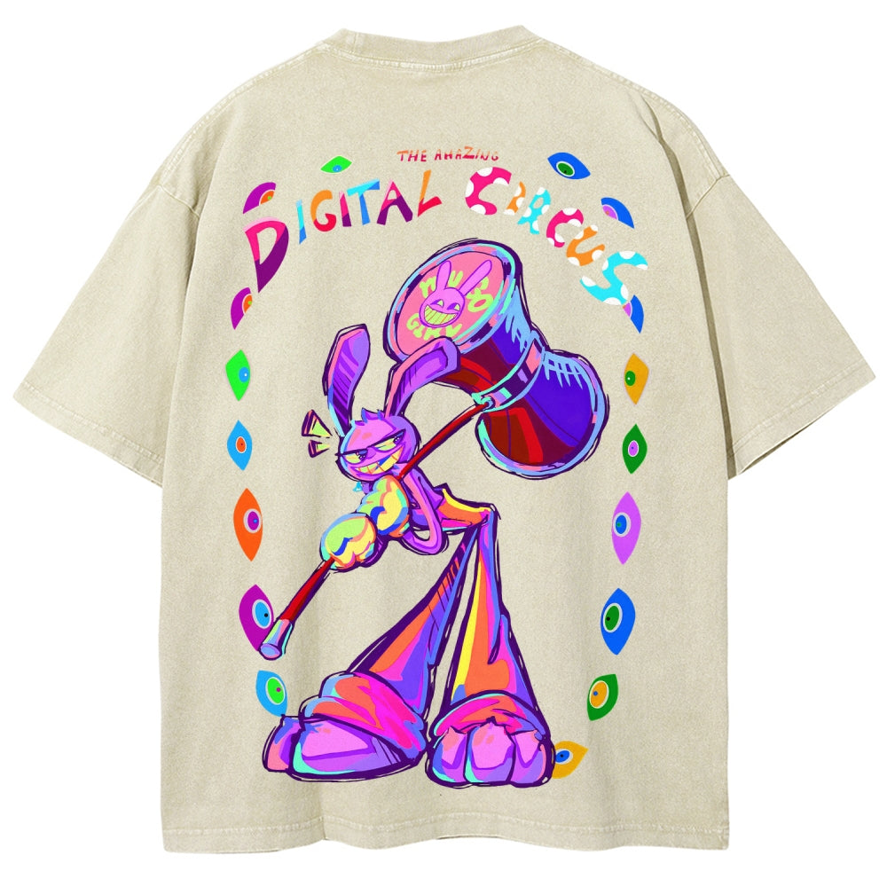 The Amazing Digital Circus circus Unisex Fit Washed T-Shirt 2601000772