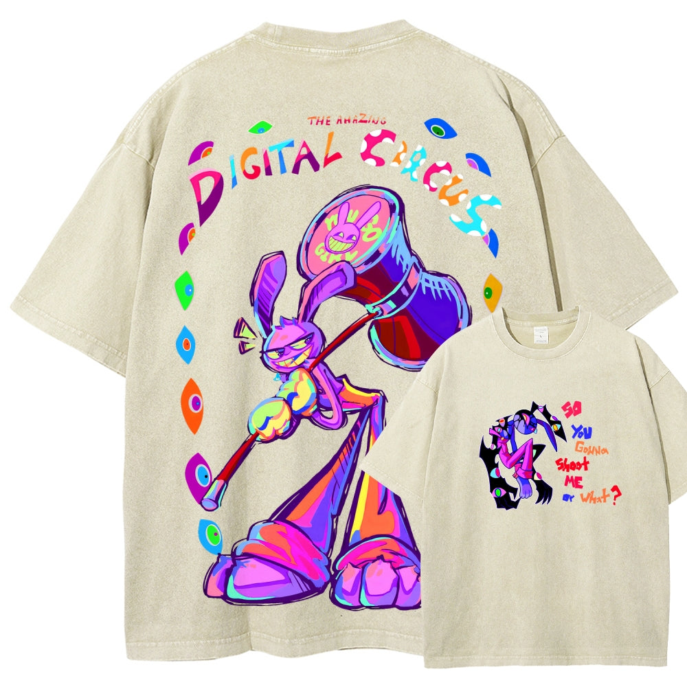 The Amazing Digital Circus circus Unisex Fit Washed T-Shirt 2601000772