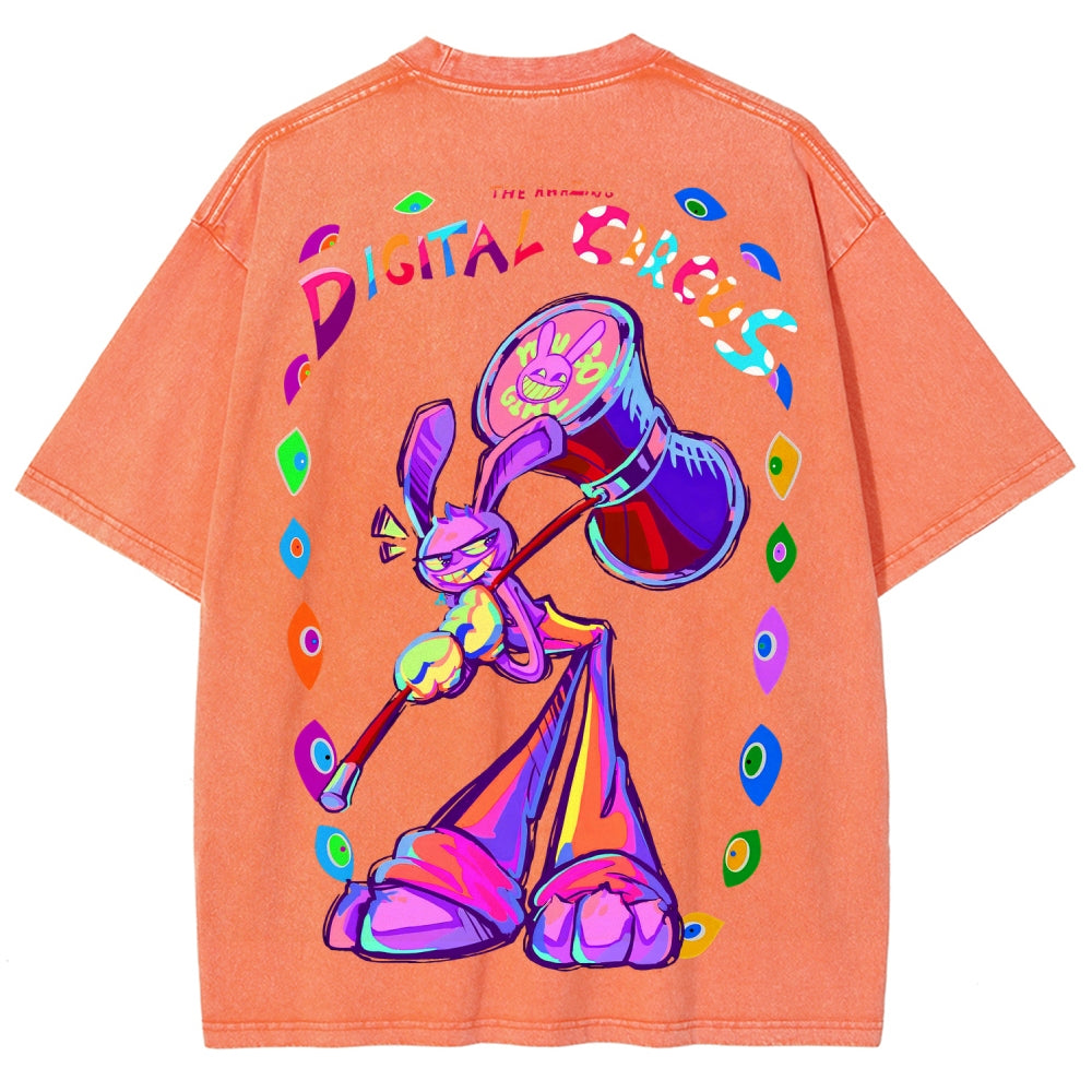 The Amazing Digital Circus circus Unisex Fit Washed T-Shirt 2601000772