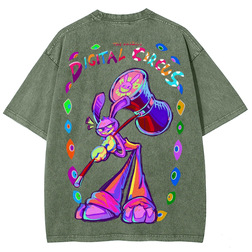 The Amazing Digital Circus circus Unisex Fit Washed T-Shirt 2601000772