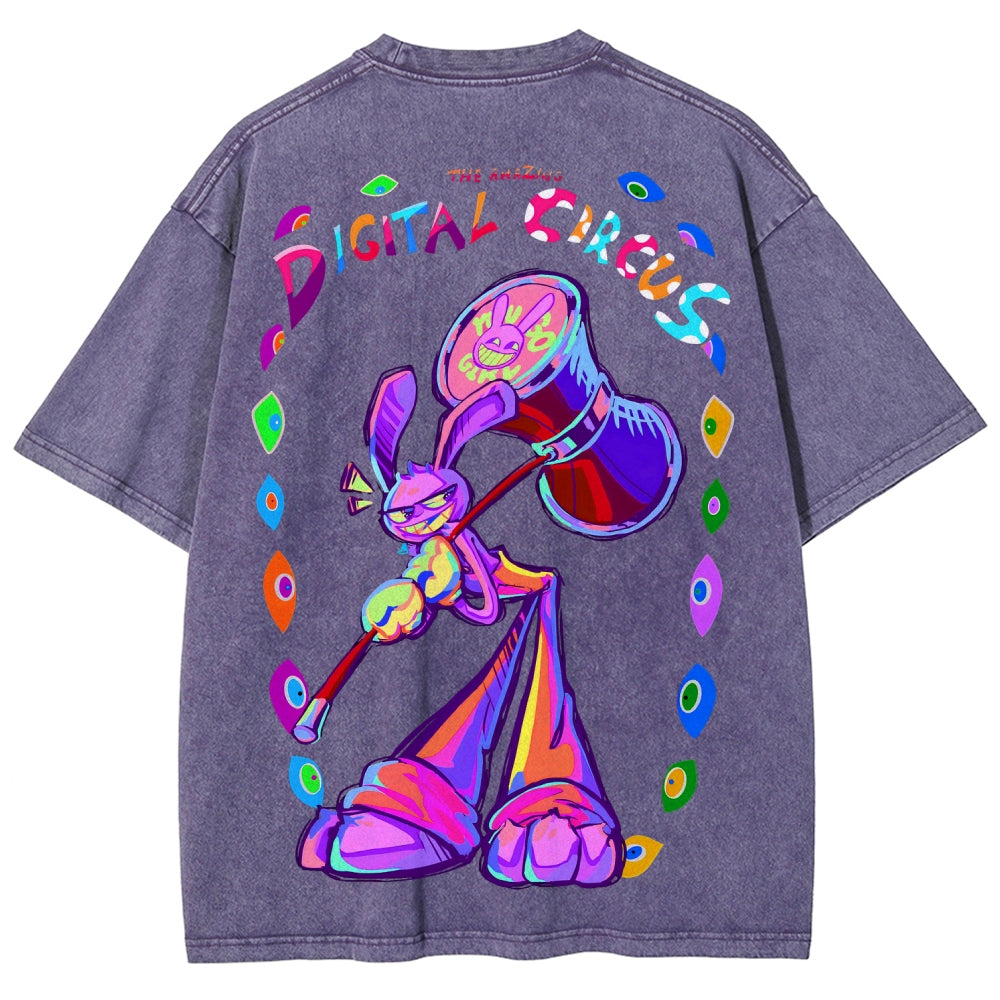 The Amazing Digital Circus circus Unisex Fit Washed T-Shirt 2601000772
