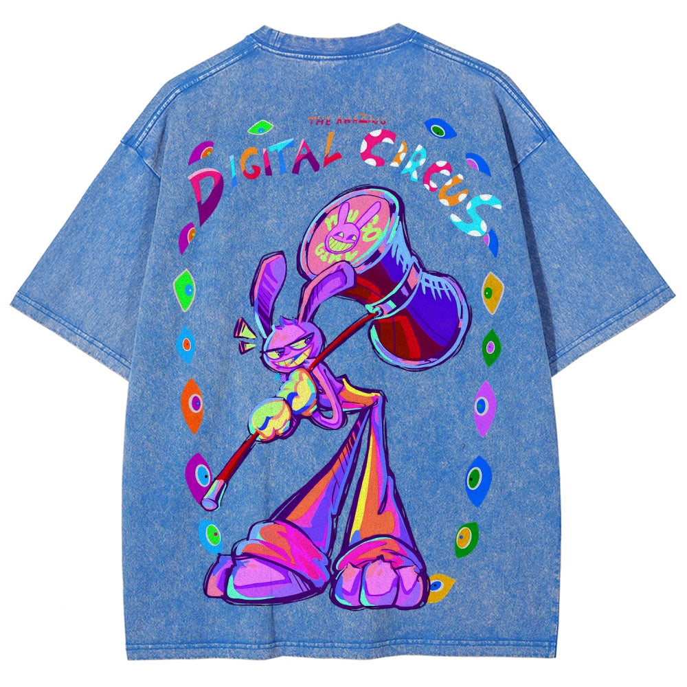 The Amazing Digital Circus circus Unisex Fit Washed T-Shirt 2601000772