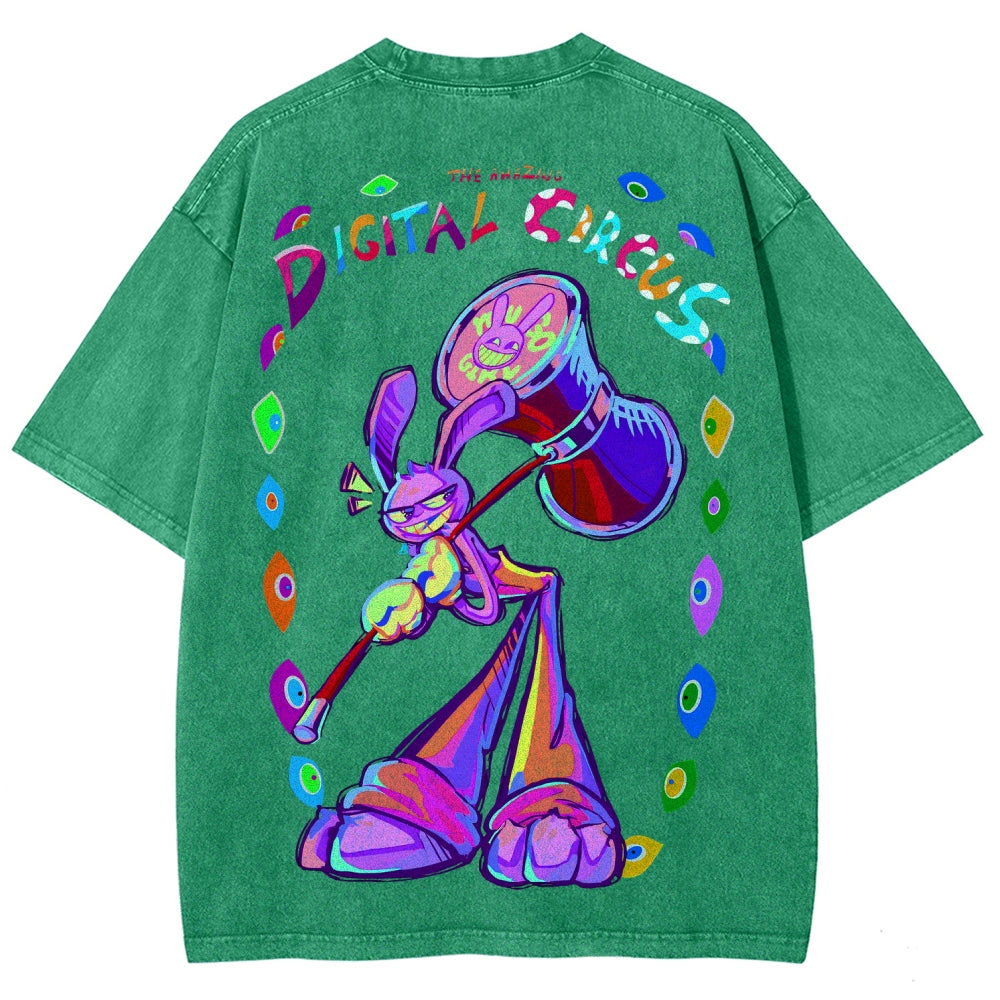 The Amazing Digital Circus circus Unisex Fit Washed T-Shirt 2601000772