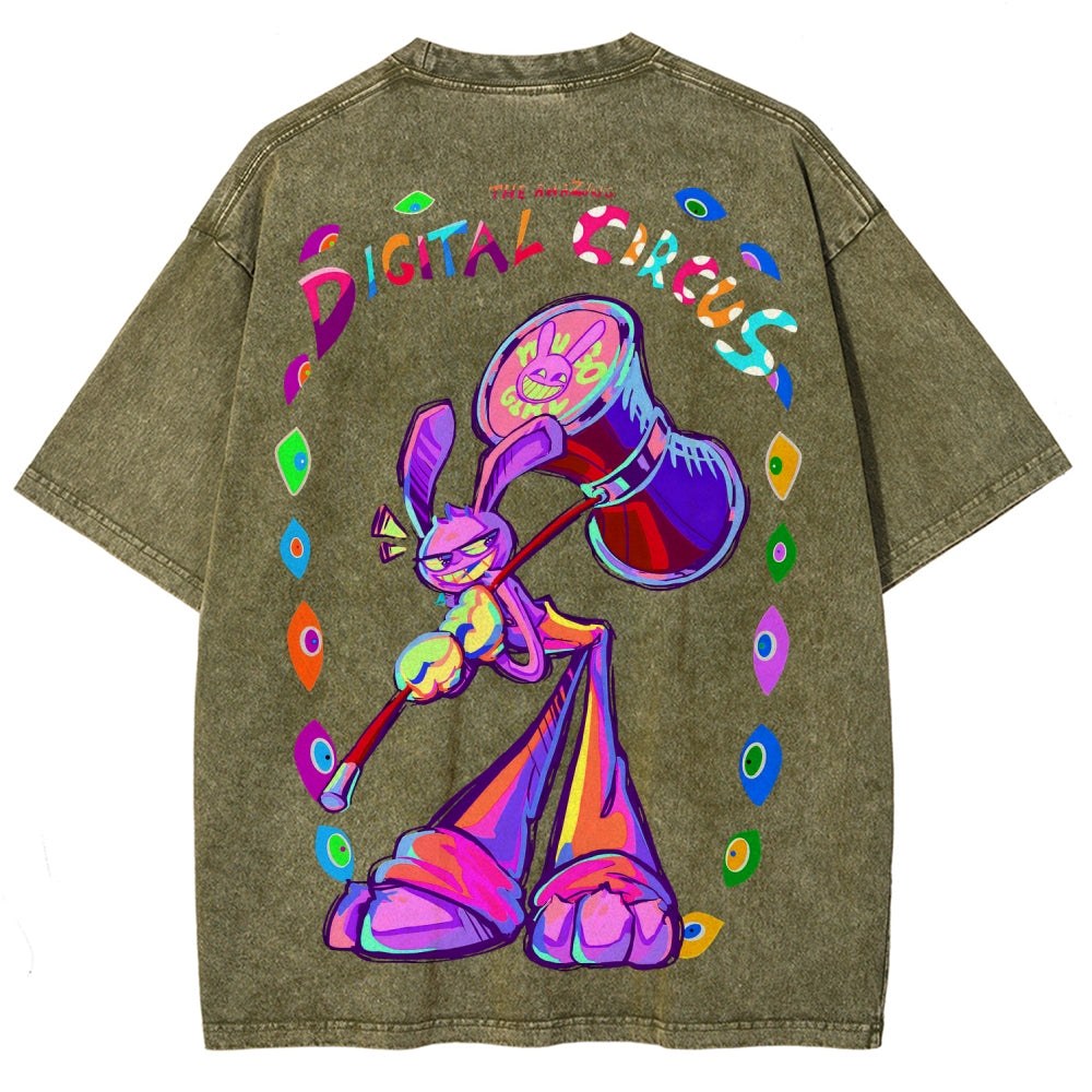 The Amazing Digital Circus circus Unisex Fit Washed T-Shirt 2601000772