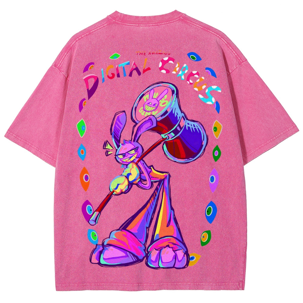 The Amazing Digital Circus circus Unisex Fit Washed T-Shirt 2601000772