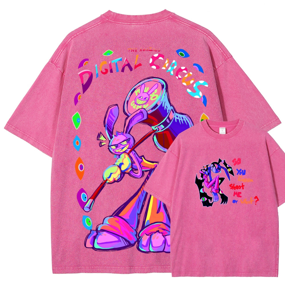 The Amazing Digital Circus circus Unisex Fit Washed T-Shirt 2601000772