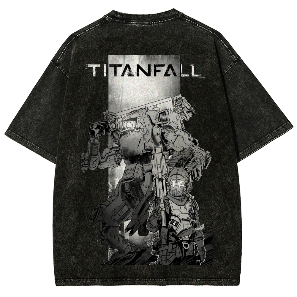 TITANFALL Unisex Fit Washed T-Shirt 2601002944