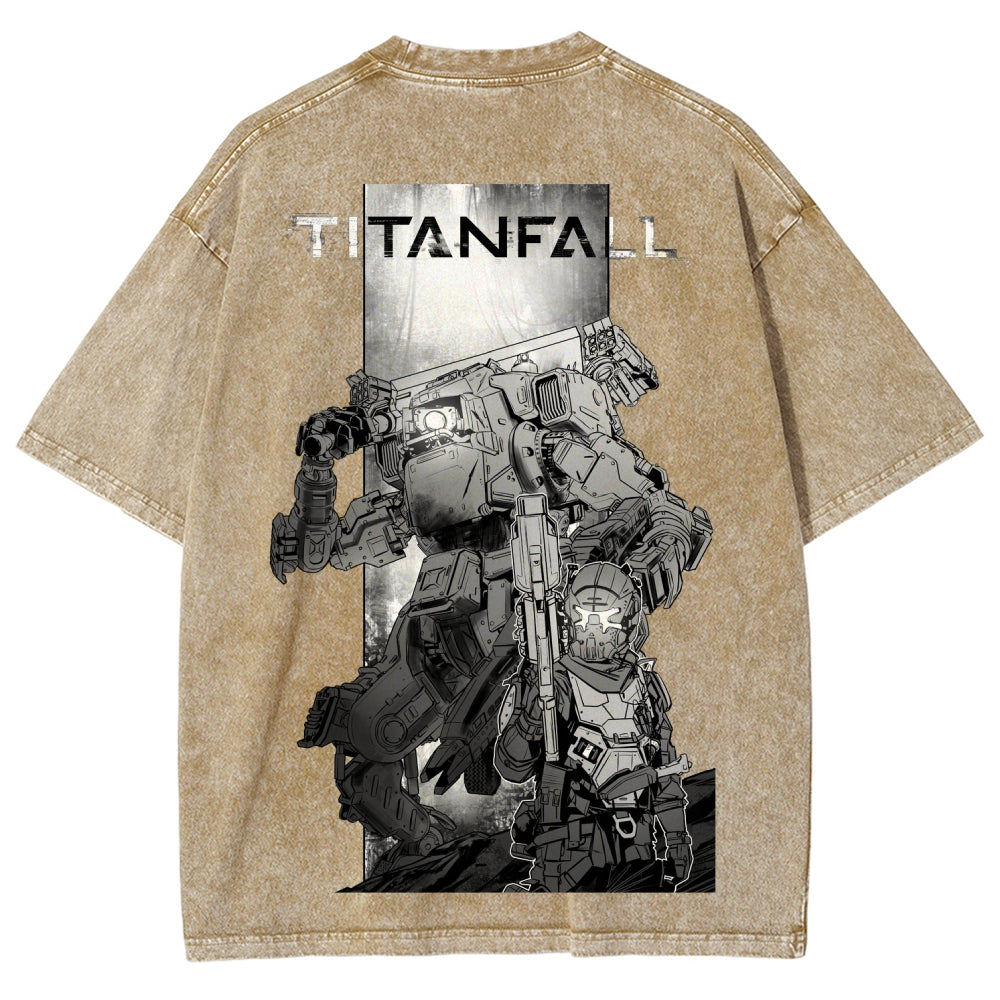 TITANFALL Unisex Fit Washed T-Shirt 2601002944