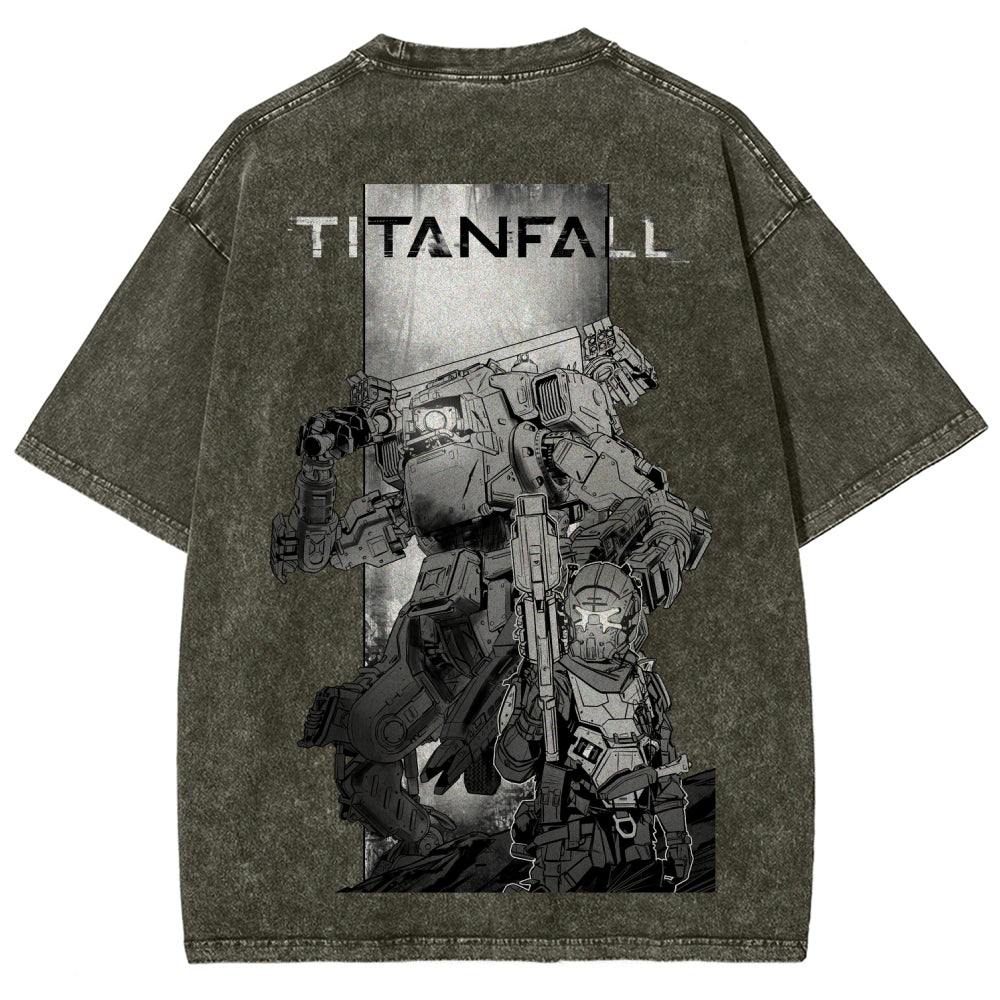 TITANFALL Unisex Fit Washed T-Shirt 2601002944