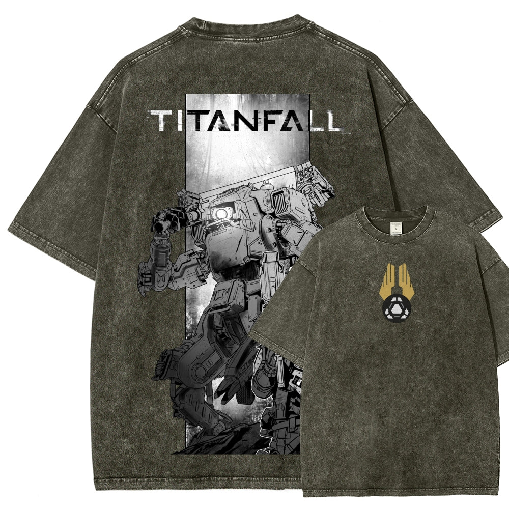 TITANFALL Unisex Fit Washed T-Shirt 2601002944