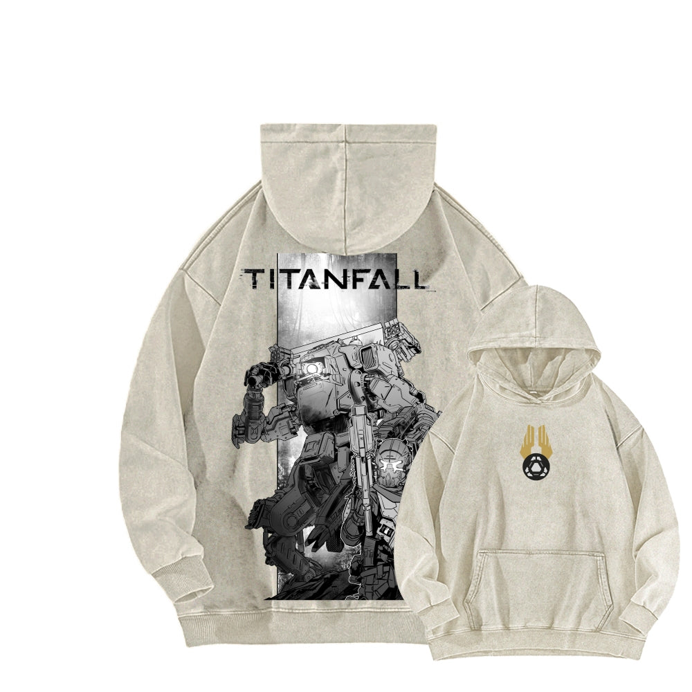 TITANFALL Unisex Washed Hoodie 2601003113