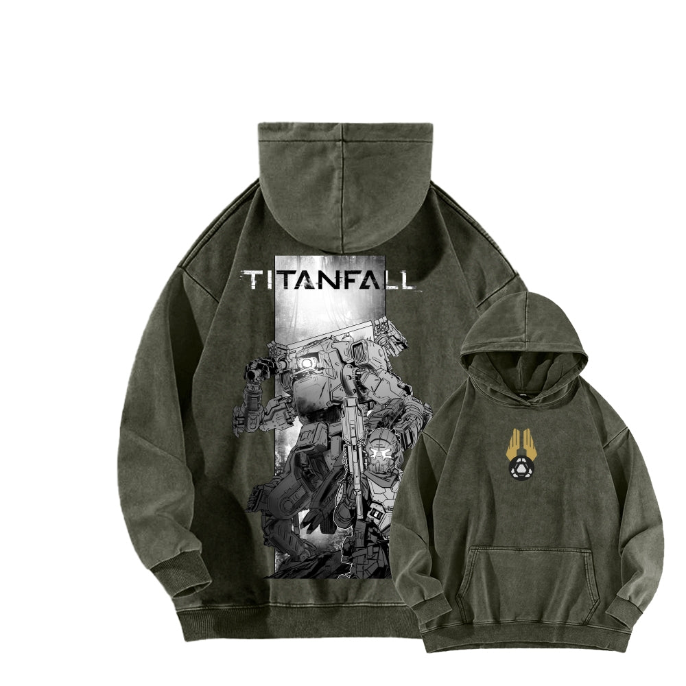 TITANFALL Unisex Washed Hoodie 2601003113