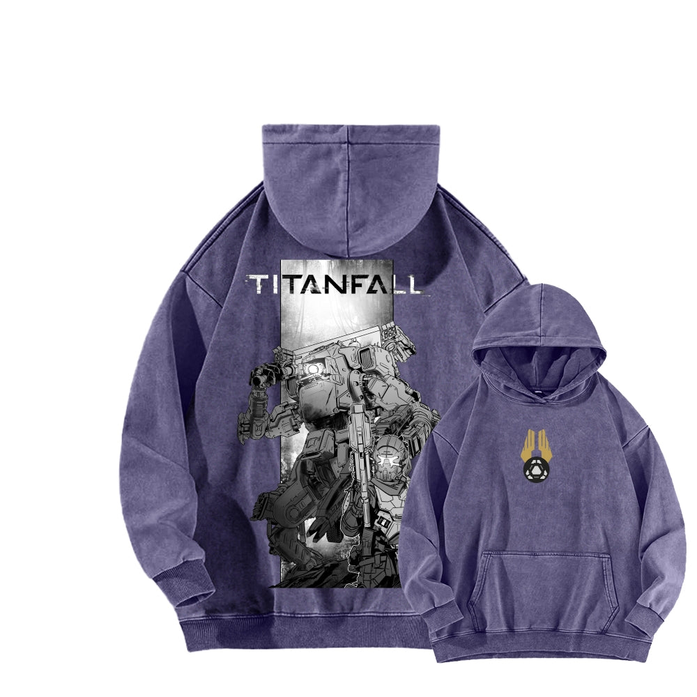 TITANFALL Unisex Washed Hoodie 2601003113