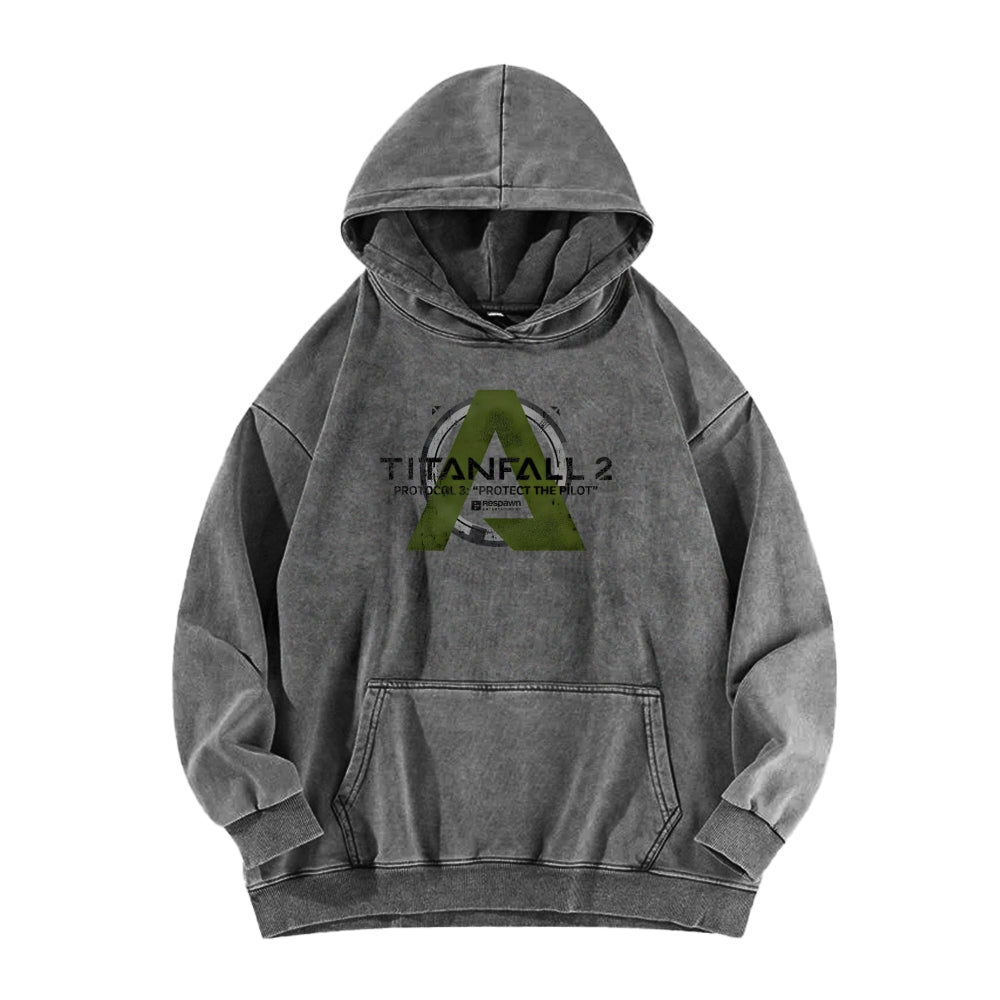 TITANFALL Unisex Washed Hoodie 2601003123