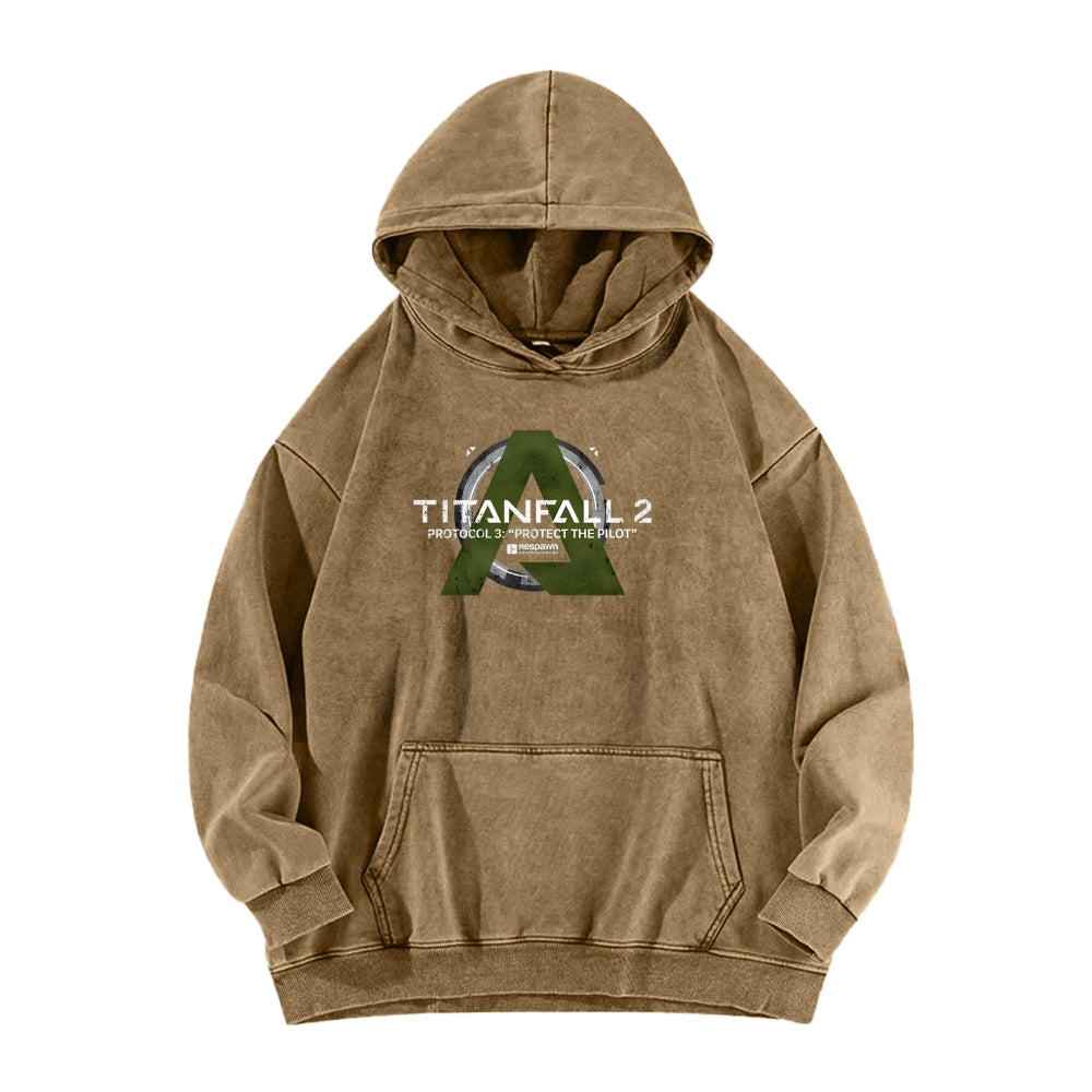 TITANFALL Unisex Washed Hoodie 2601003123