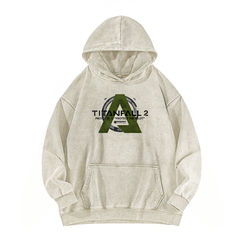TITANFALL Unisex Washed Hoodie 2601003123
