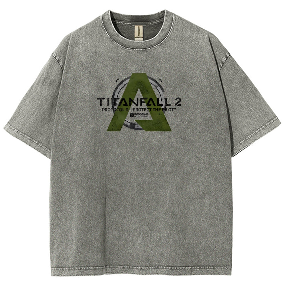 TITANFALL Unisex Fit Washed T-Shirt 2601003431